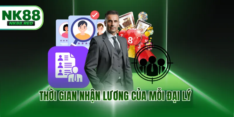 Thời gian nhận lương của mỗi đại lý